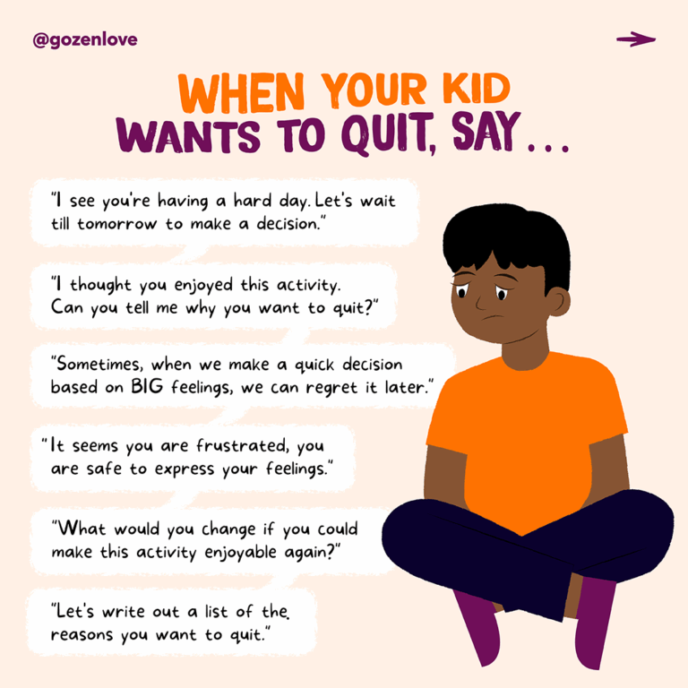 What to do when your child wants to quit karate